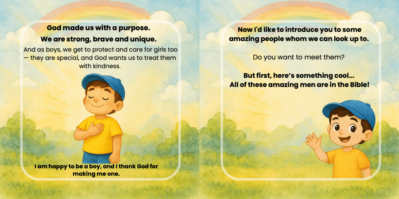 A page about being made with purpose — strong, brave and unique